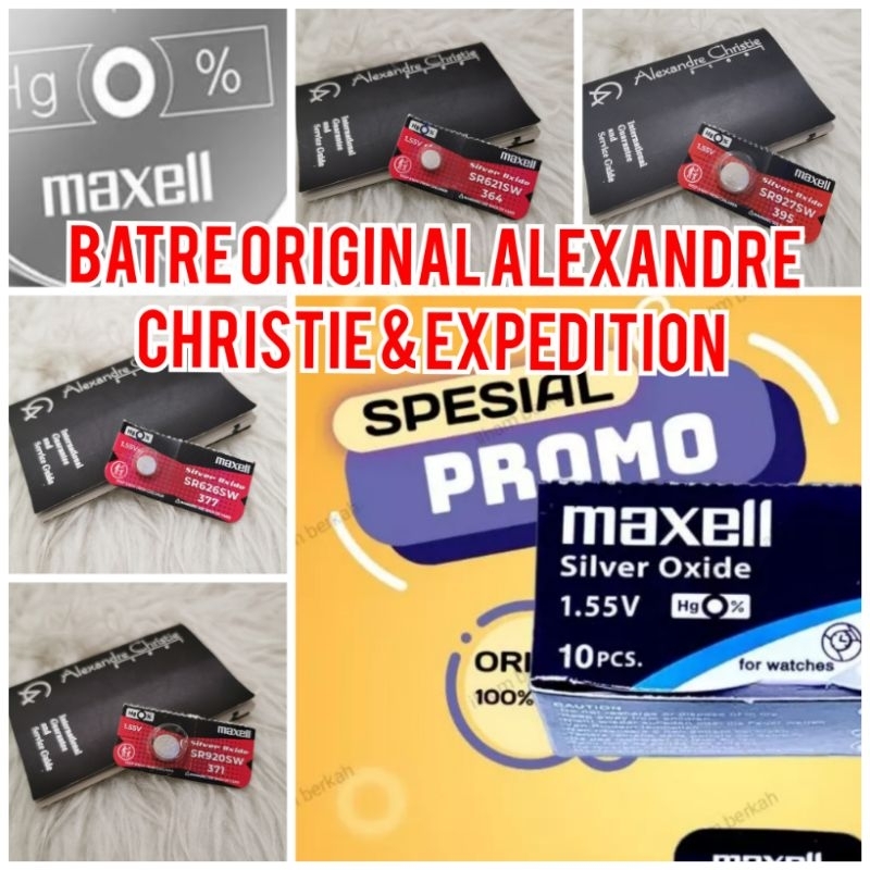 BATRE JAM TANGAN ALEXANDRE CHRISTIE ORIGINAL  / BATREI AC  ORIGINAL BAWAAN PABRIK