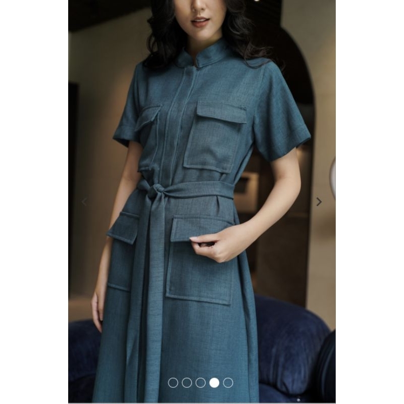 Gabrielle Dress Sleeve Maven In Trooper New Ready