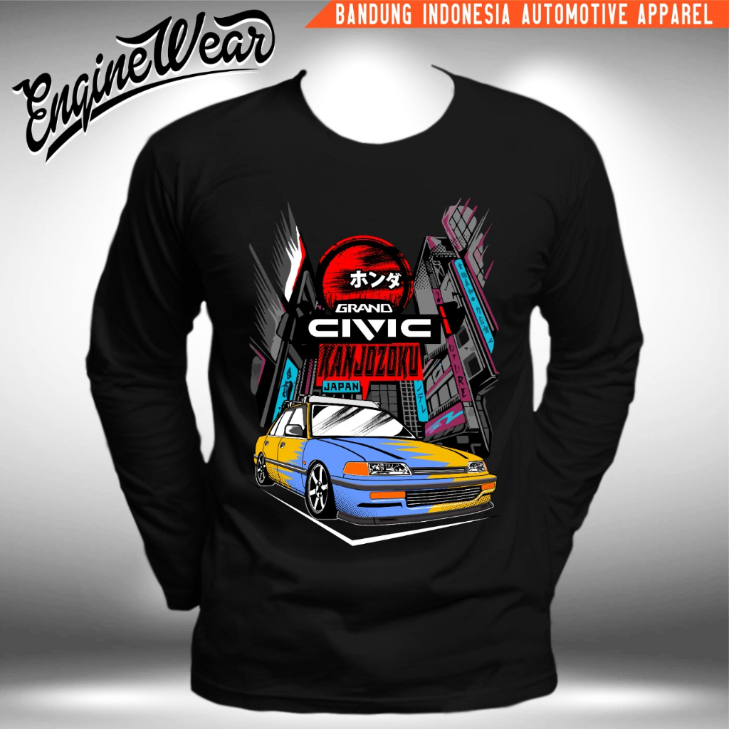 kaos honda civic LX baju mobil honda grand civic LX tshirt otomotif bk