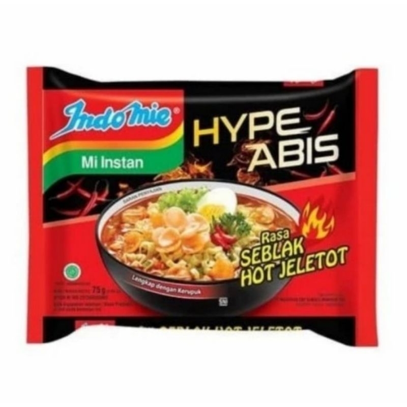 

Indomie HypeAbis Rasa Seblak Jeletot