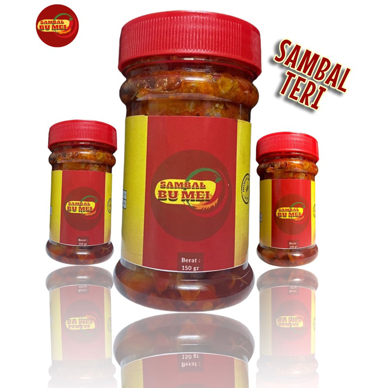 

SAMBAL TERI / SAMBAL 150GR / SAMBAL BU MEI / SAMBEL PEDES