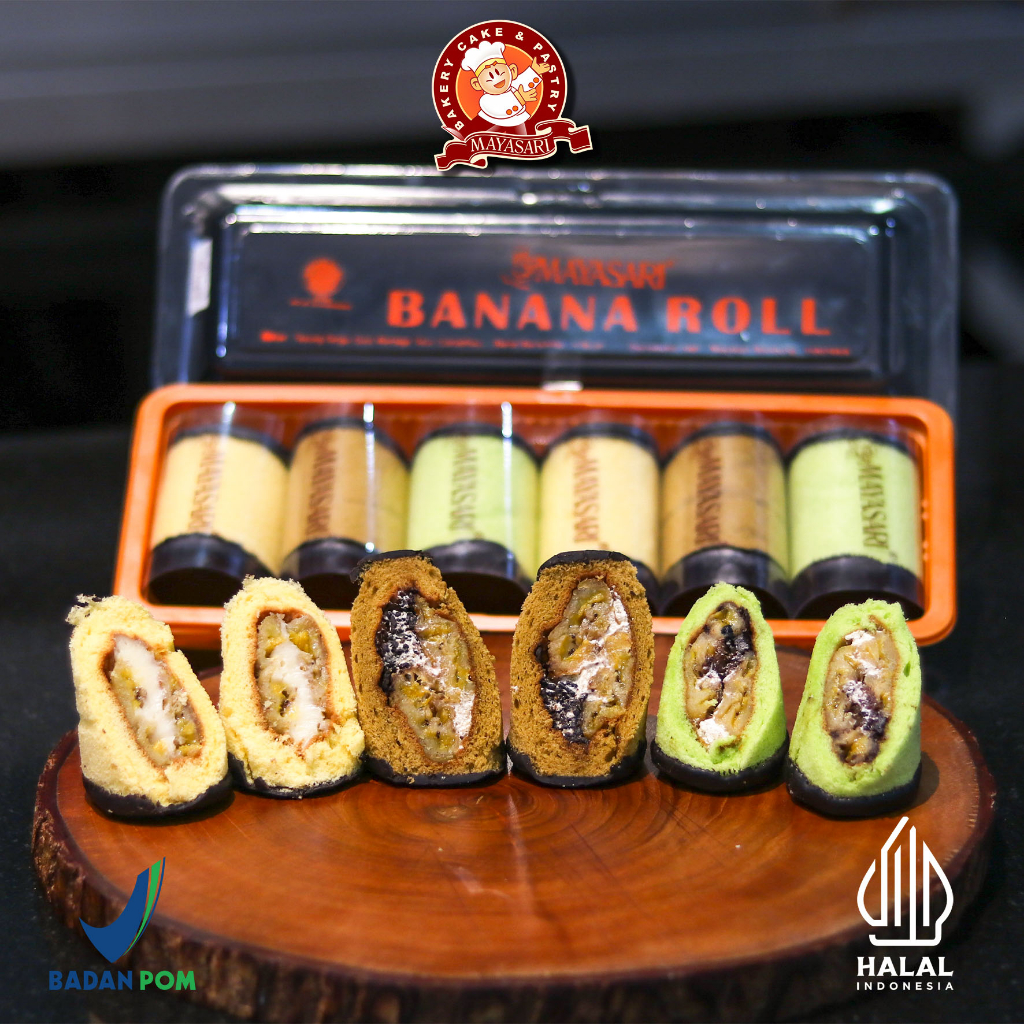 

Mayasari Banana Roll 3 Rasa