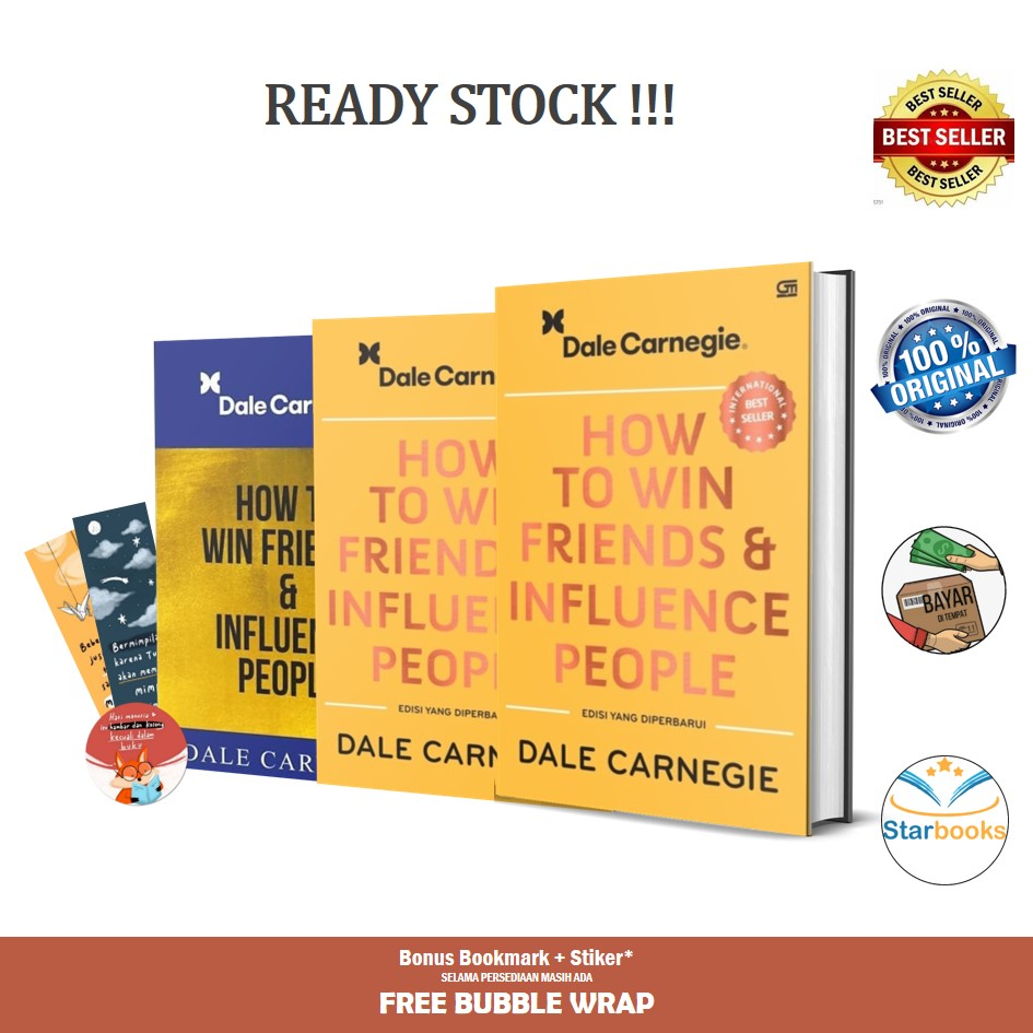 Gramedia - Buku How To Win Friends And Influence People (Self Improvement)