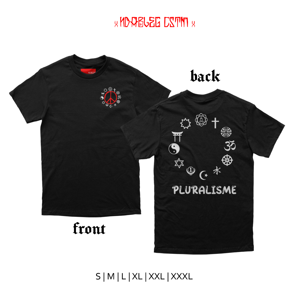 kaos pluralisme Tshirt pluralisme combed 24s