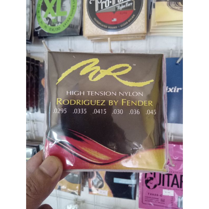 Senar gitar klasik MR High Tension Nylon Rodriguez by Fender