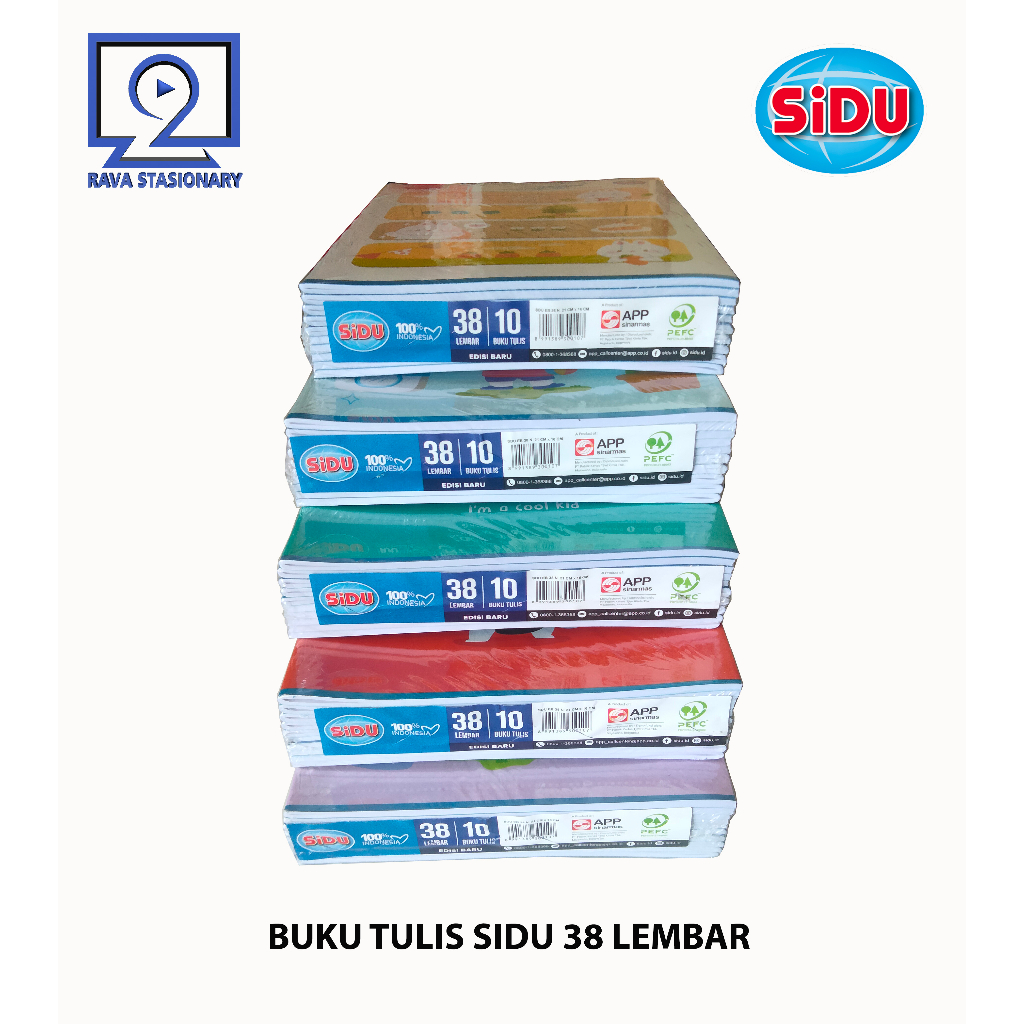 

Buku Sekolah / Buku Tulis Sinar Dunia / SIDU isi 38 Lembar