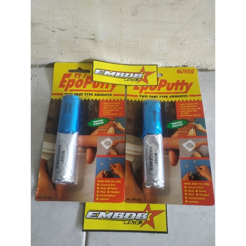 

Lem epo Putty Alteco / Epo Putty /Lem porting 100 gram dan 50gram