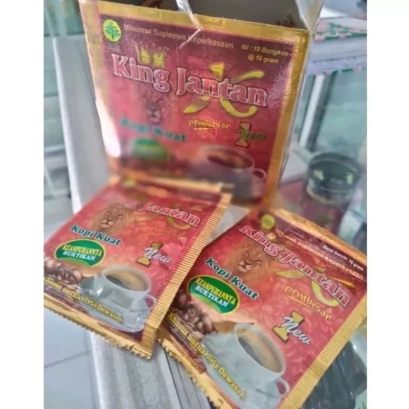 

KopiKingJantan KopiKuat KOPI KING INSTAN COFFEE MIX 3IN1 kopi bubuk gingseng pria mantap