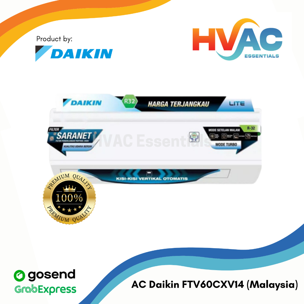 AC DAIKIN 2 1/2 PK MALAYSIA FTV60CXV14