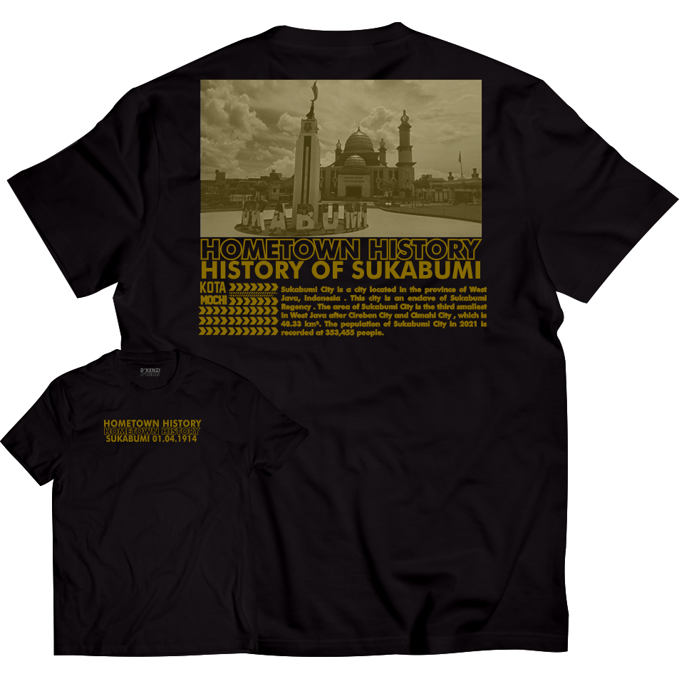 Kaos Sukabumi Baju Ikon Kota Sukabumi Jawa Barat Bahan Cotton Combed 30s