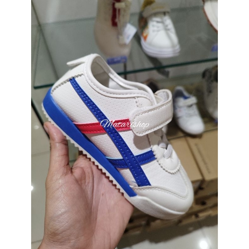 SEPATU SNEAKERS ANAK PUTIH ONITSU stripe BY JACKSON KIDS MATAHARI STORE