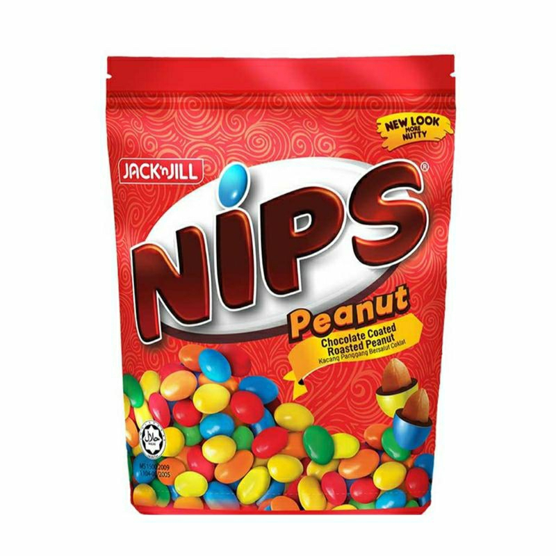 

Nips 200g. Permen Kacang Bersalut Coklat