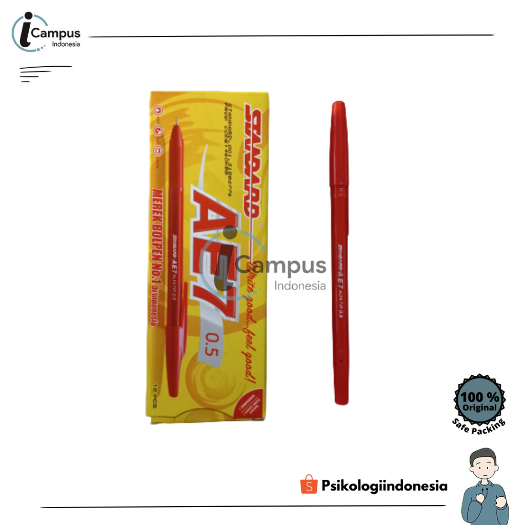 

BOLPEN STANDARD AE7 MERAH