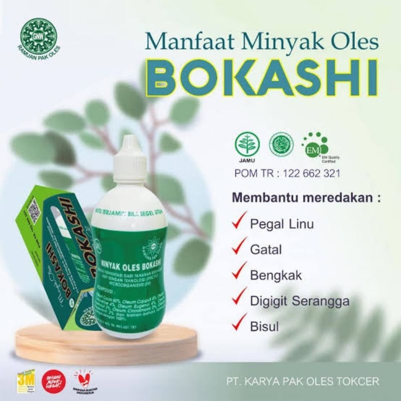 140 ml Minyak Oles Bokashi Jumbo (Bonus Bokashi Care)