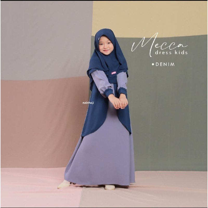 NAISHA OFFICIAL -MECCA DRESS | GAMIS KIDS
