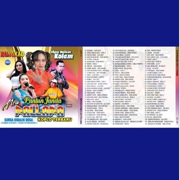 kaset lagu audio MP3 palapa pantun janda