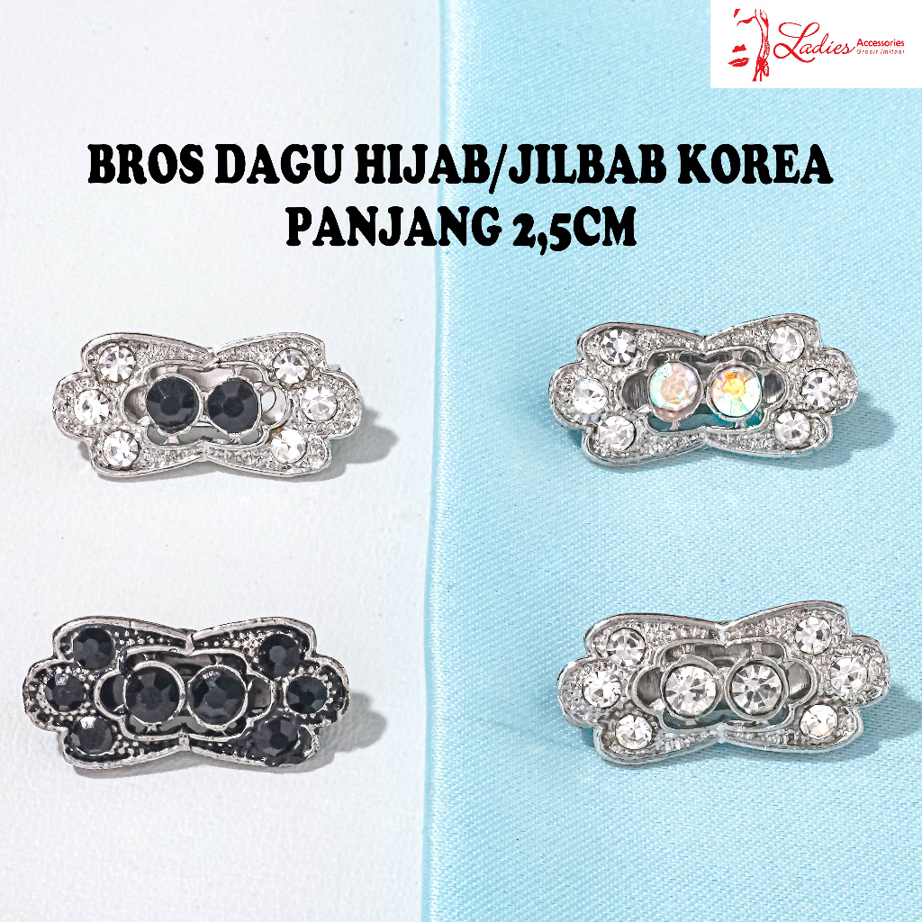 Bros Dagu Korea / Hijab / pashmina / Muslim / Peniti / Kerudung / model mata tengah (CM 364)