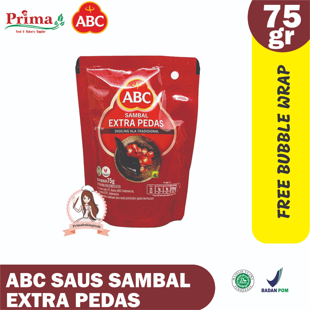 

Saus sambal - abc extra pedas 75gr