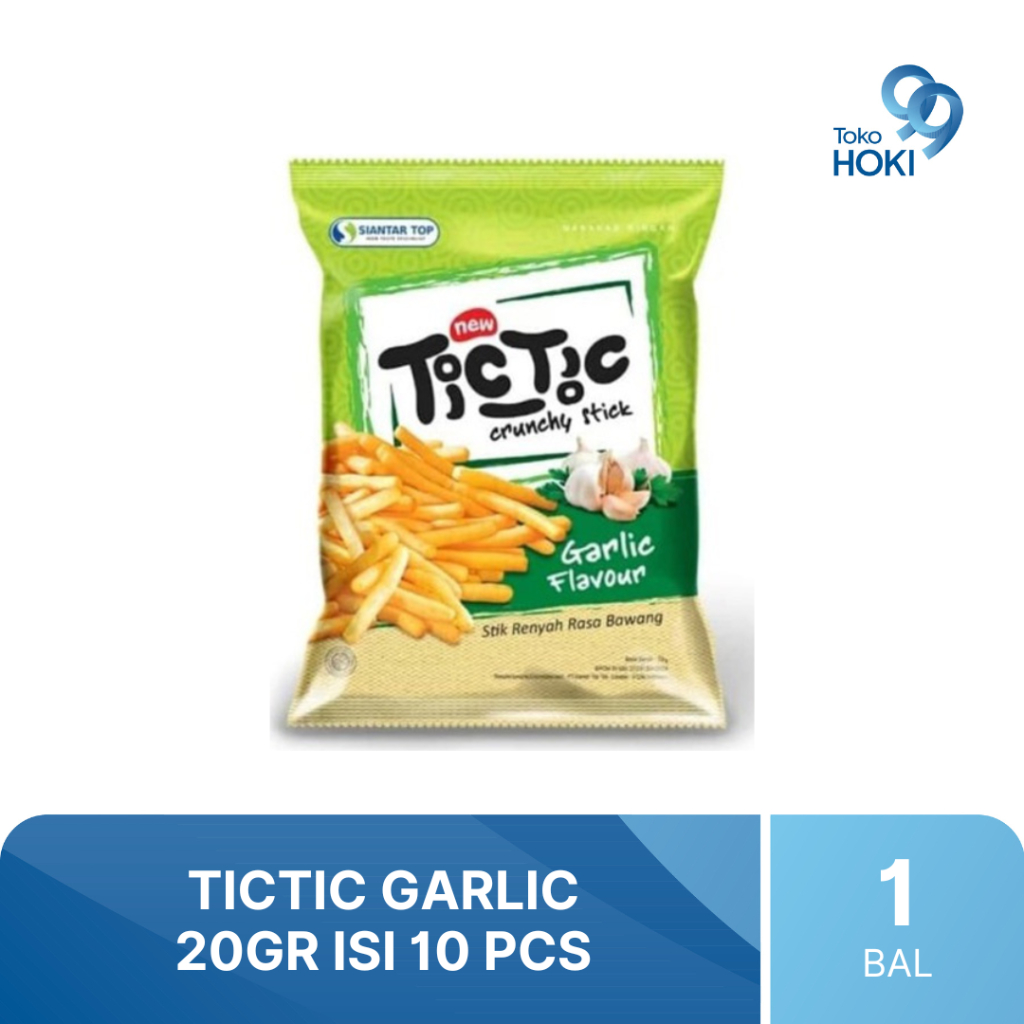 TICTIC GARLIC 20GR ISI 10 PCS