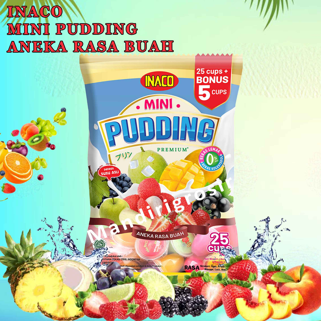 

Aneka Rasa Pudding Buah * Inaco Mini Jelly * Jelly Nata De Coco * Isi 24pcs