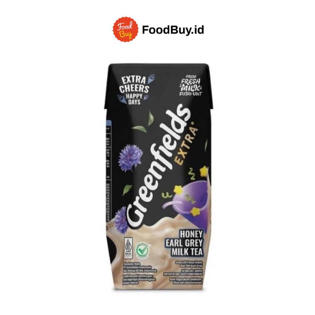 

Greenfields Susu UHT Extra Milk Rasa Honey Earl Grey Milk Tea 200 ml