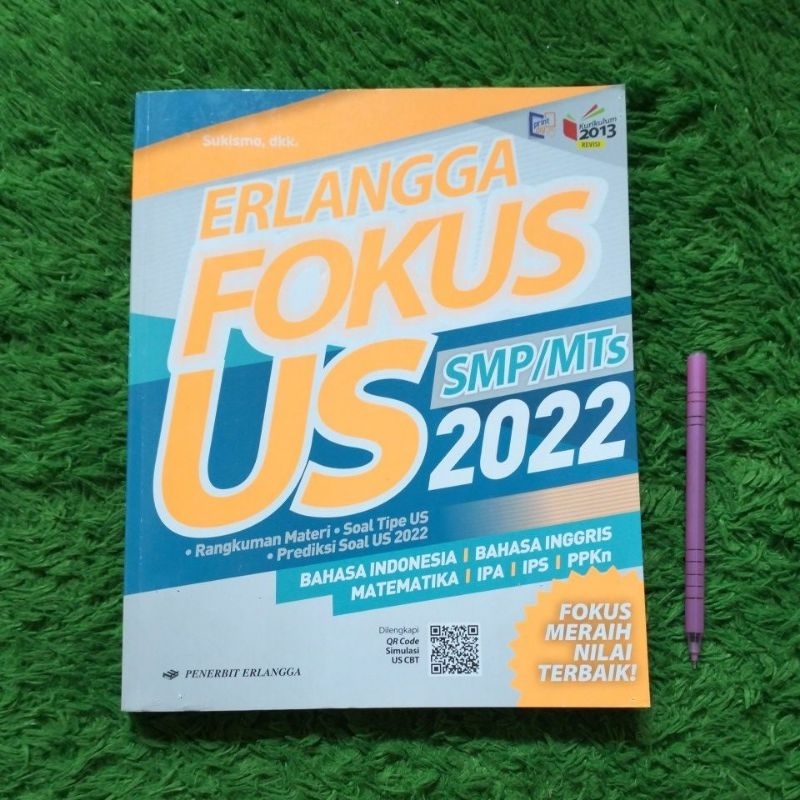 ORIGINAL BUKU ERLANGGA FOKUS US SMP/MTS 2022