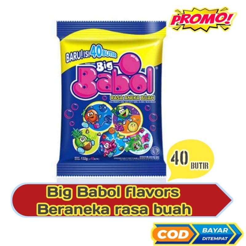 

Big Babol 5 Flavors Pouch aneka rasa buah