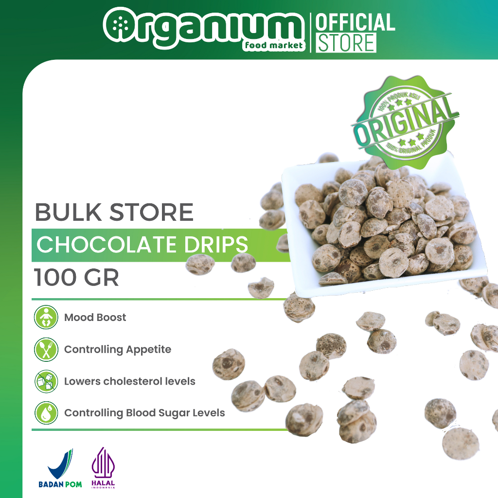 

Organium Chocolate Drips 100g