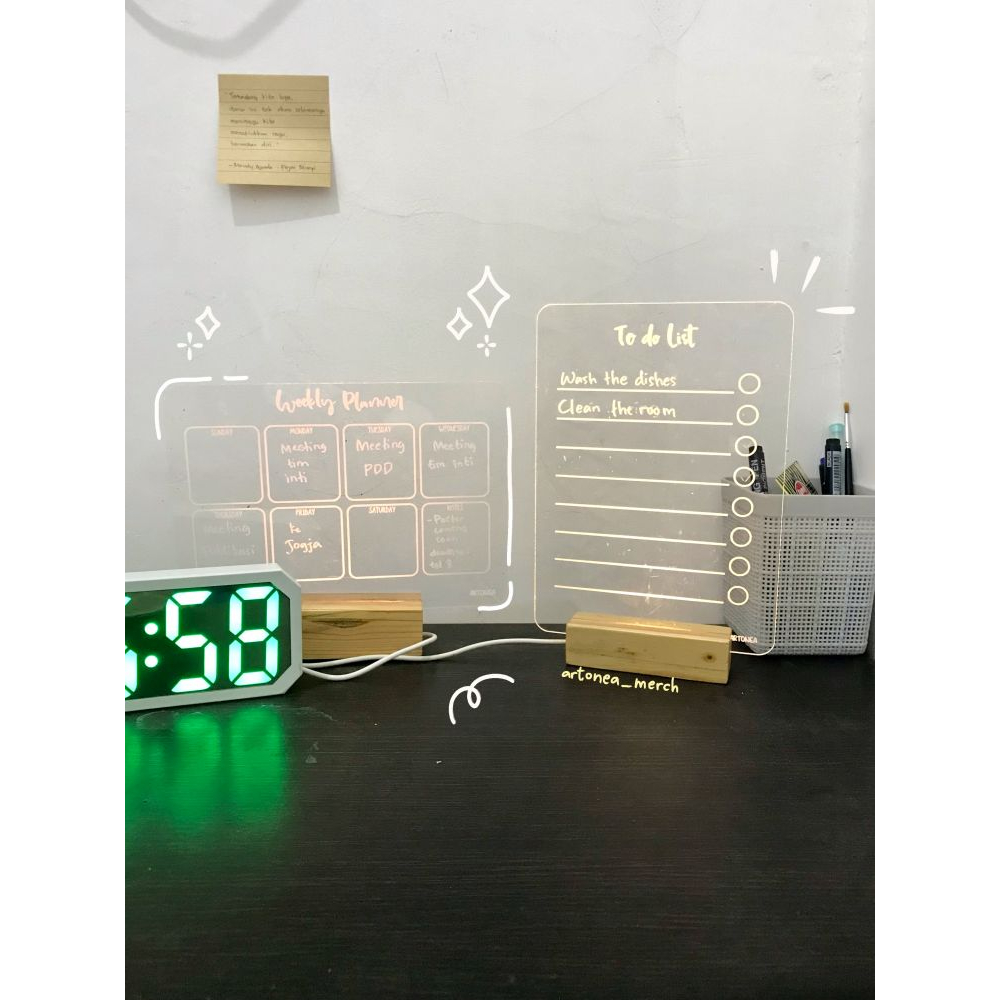 

ARTONEA Acrylic Planner LED / Memo Agenda