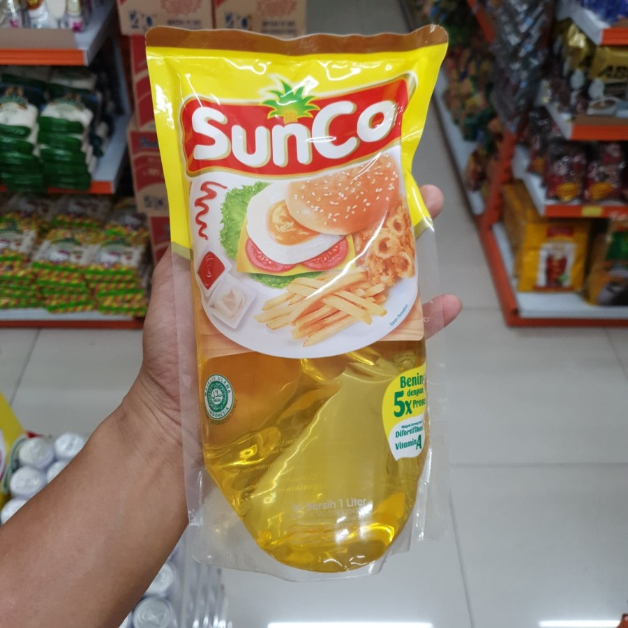 

PCS - MINYAK GORENG SUNCO 1LTR 1 LITER - TAWON 900ML