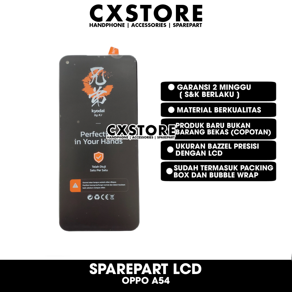 LCD Oppo A54 - LCD Touchscreen Oppo A54 4G / A55 4G Fullset - LCD TS Oppo A54 A55 Cx Store