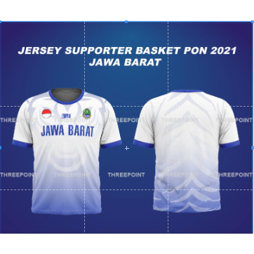 JERSEY SUPORTER BASKET PON PAPUA 2021 - JAWA BARAT