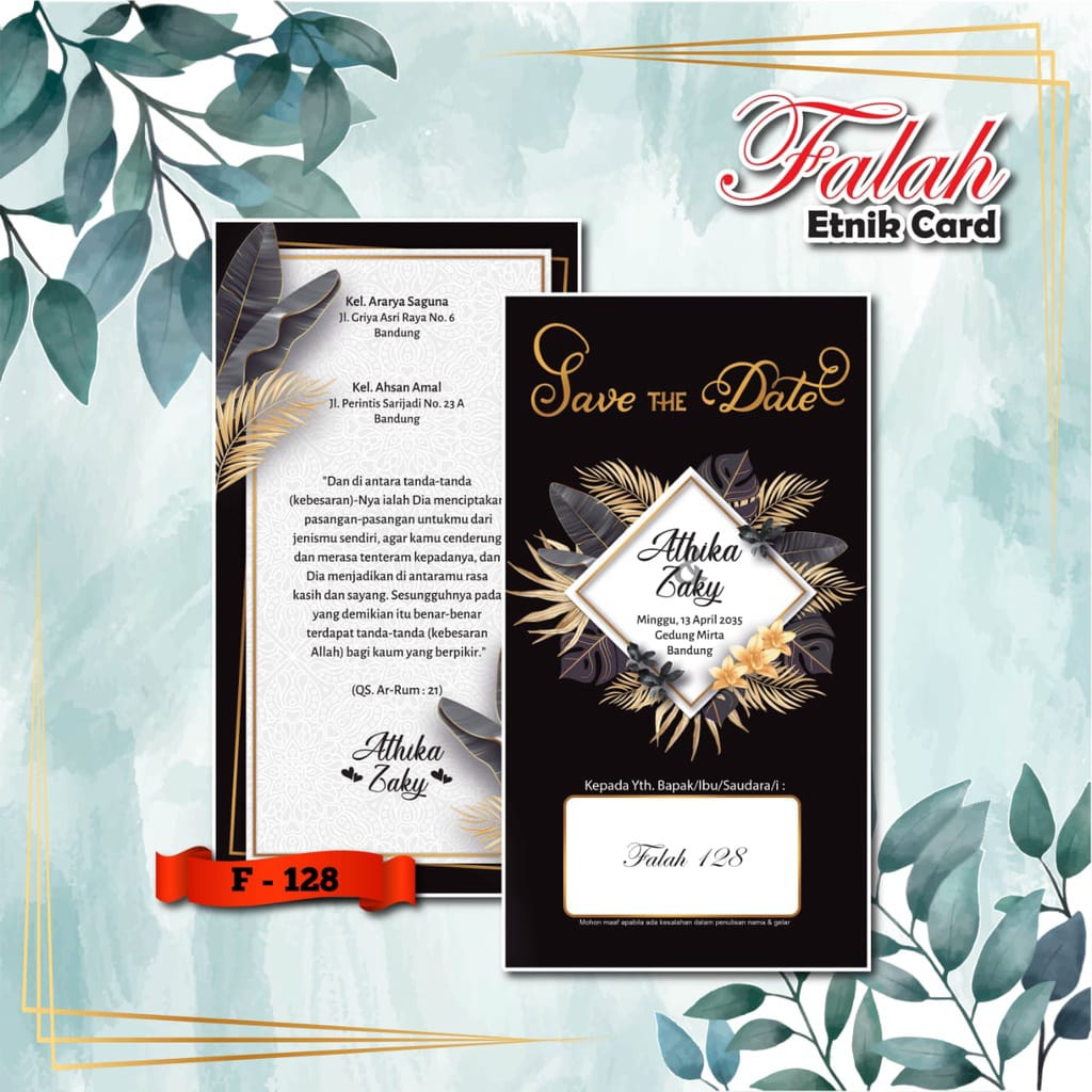 

UNDANGAN PERNIKAHAN, WEDDING, KHITAN, MURAH FALAH 128