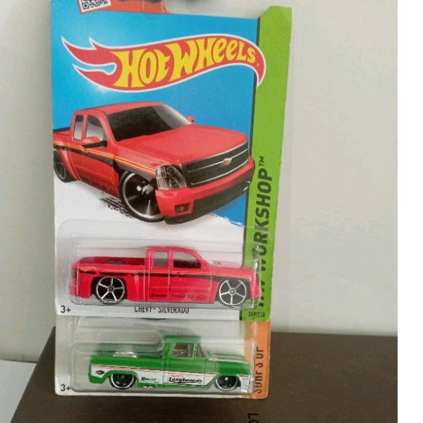 Hot Wheels Custom'62  Chevy Pick up - Hot Wheels Chevy Silverado - Pick up- Diecast Hot Wheela -Beba