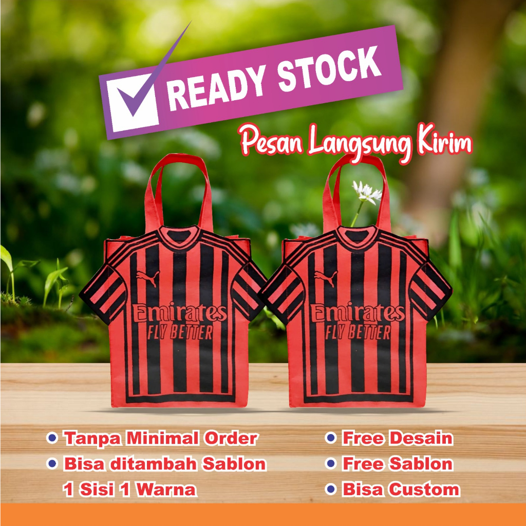 TAS JERSEY ULANG TAHUN/TAS SOUVENIR BAJU BOLA EMIRATES FLY BATTER