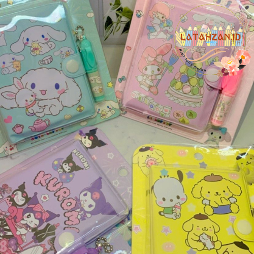 

Notebook Mini Sanrio A5 Melody Purin Cinnamorrol Kuromi Free Cute Pen Murah Bisa COD