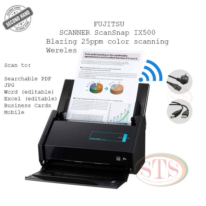 SCANNER FUJITSU ScanSnap IX500 SECOND
