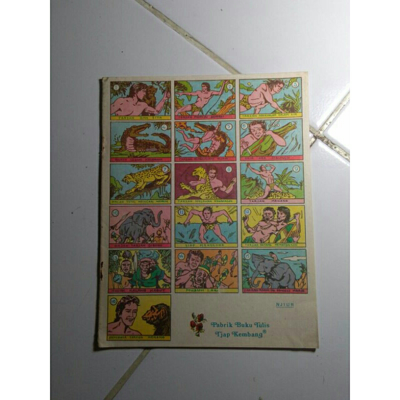 

buku tulis original jadul cover umbul tarzan