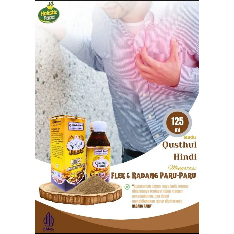 

Madu Qusthul Hindi 125ml Untuk Asma dan Keluhan Pernapasan