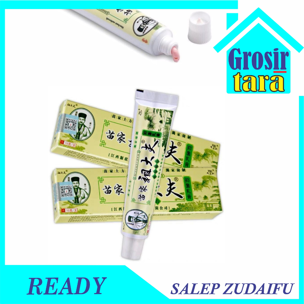 Salep ZUDAIFU Salep Dermatitis Original 100% Psoriasis Eksim Jamur Kurap Alergi Kulit Cream gatal alergi penyakit kulit Chy Gao ZUDAIFU 15 gram