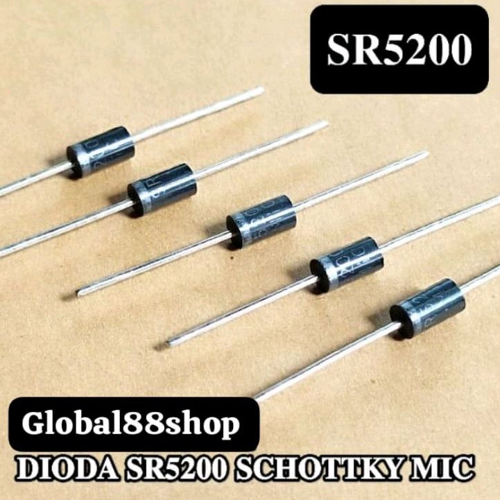 DIODA DIODE  SR5200 SR 5200 PERSAMAAN SB5200 SB5200 MBRD5200 DIODA 5200 5A/200V