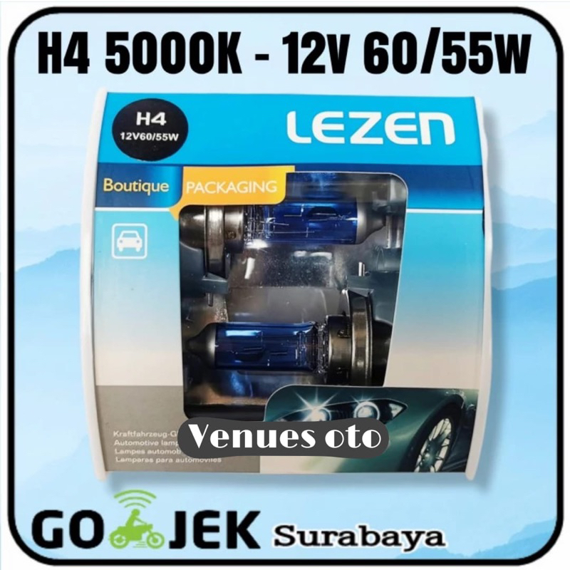 Bohlam Lampu Xenon H4 LEZEN 3000k/5000k - Harga set
