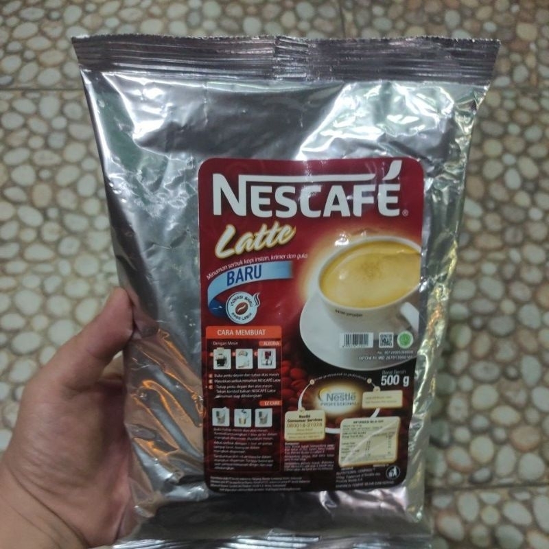 

NESCAFE LATTE BUBUK KOPI INSTANT KRIMER GULA 500GR