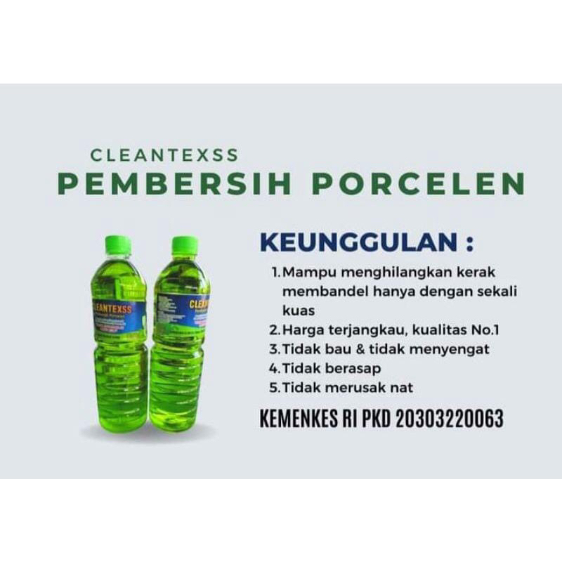 cleantex 1500ml pembersih porselen