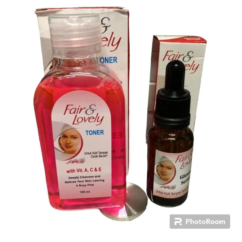 Paket Hemat-Toner Fair&Lovely+Serum Glowing Fair Lovely//Paket Glowing Fair Lovely Original