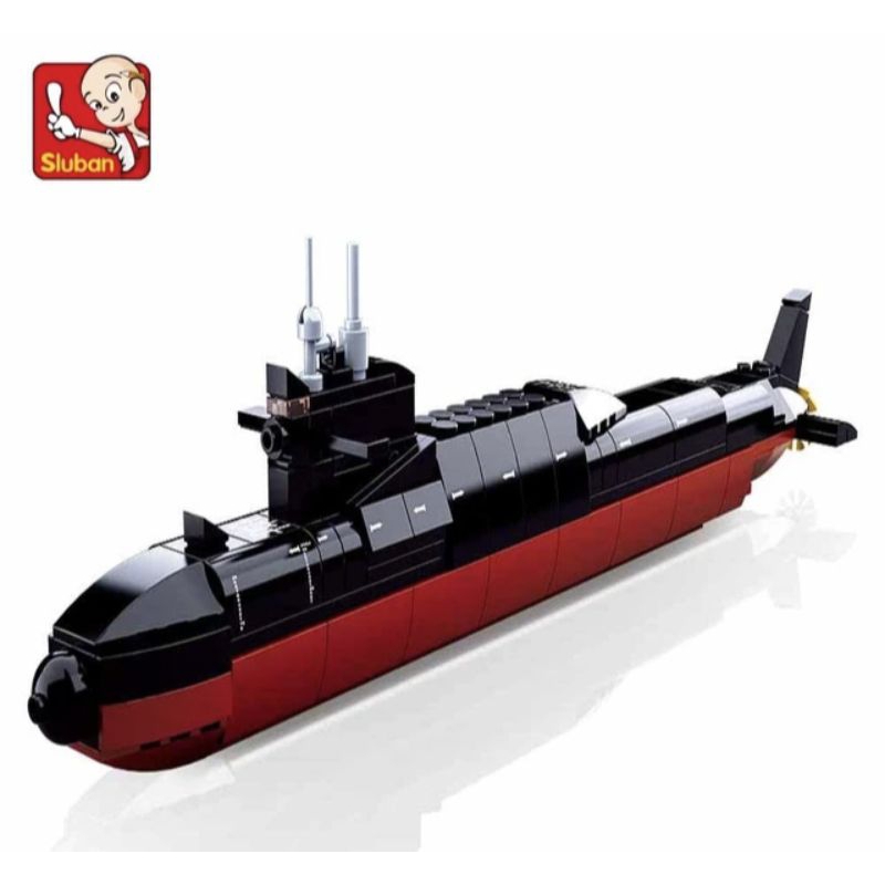 Sluban model bricks 094 kapal selam B0703 - sluban model bricks strategic submarine