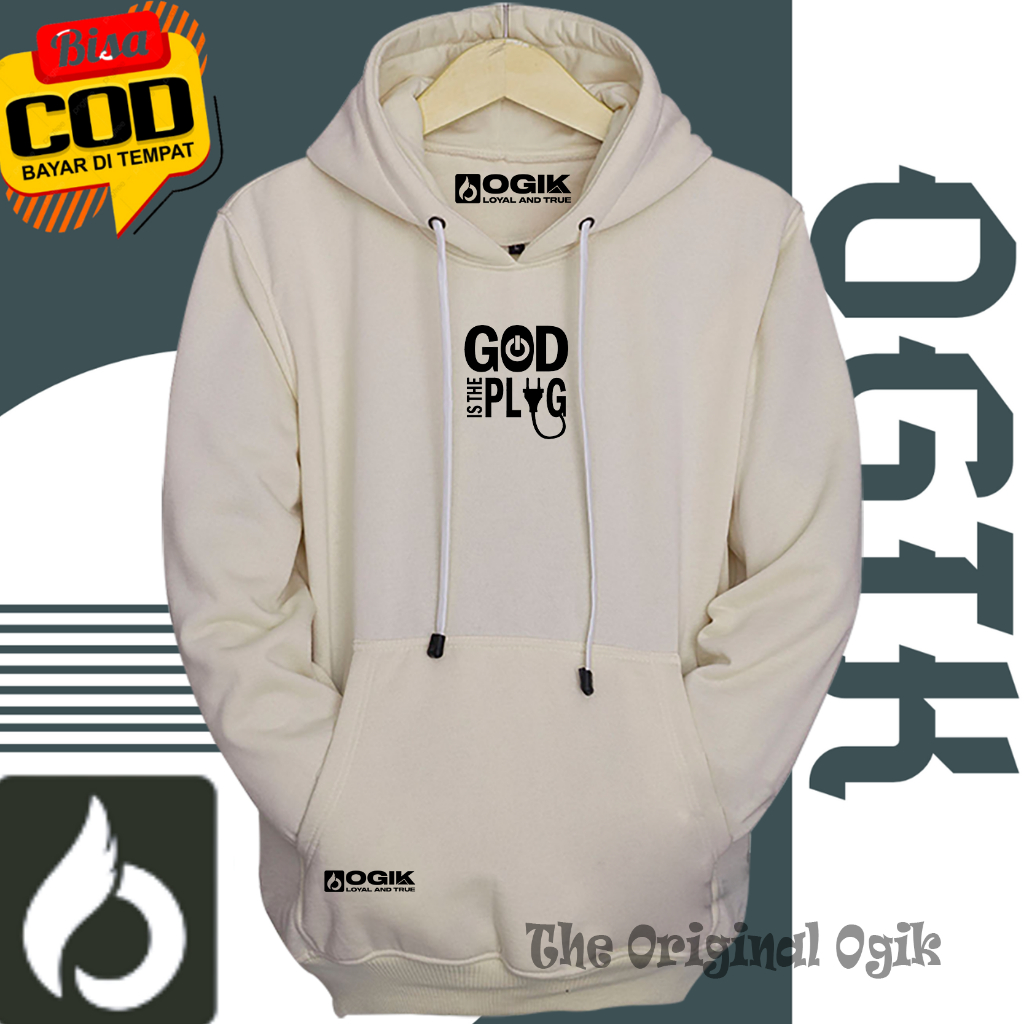 hoodie pria distro original brand ogik warna hitam everyday is holiday sablon switer cowok keren ter