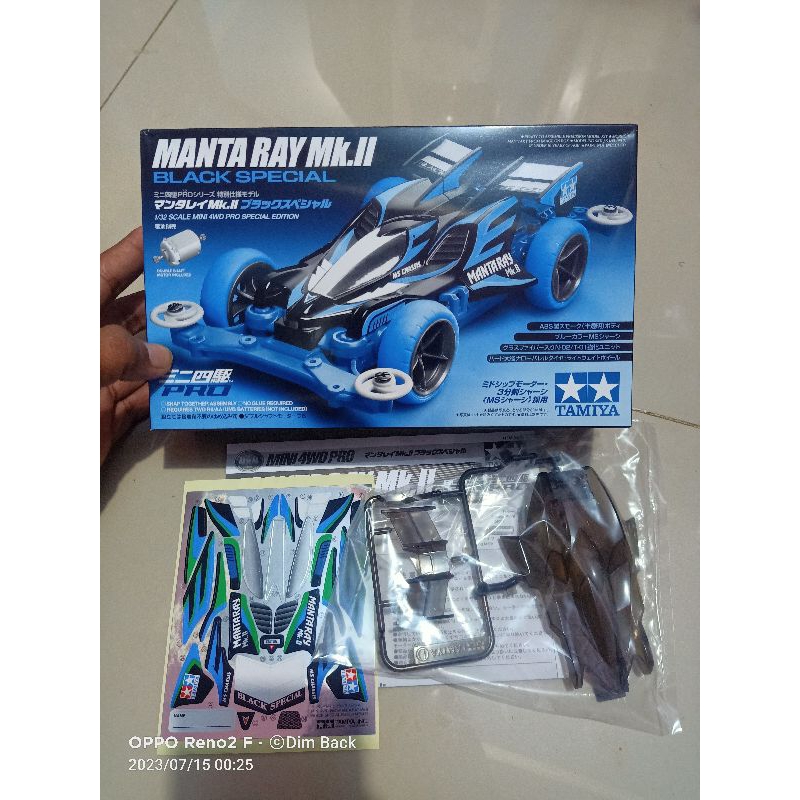 TAMIYA 95466 BODY MANTARAY MANTA RAY MK II BLACK SPECIAL + DECAL