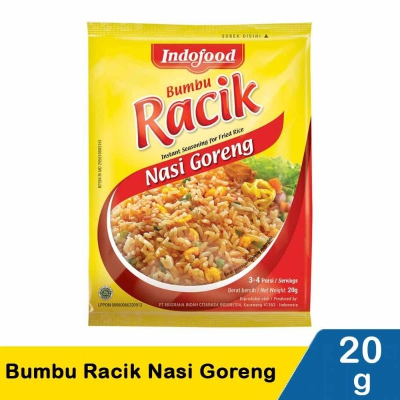 

Indofood Bumbu Racik Nasi Goreng 20G