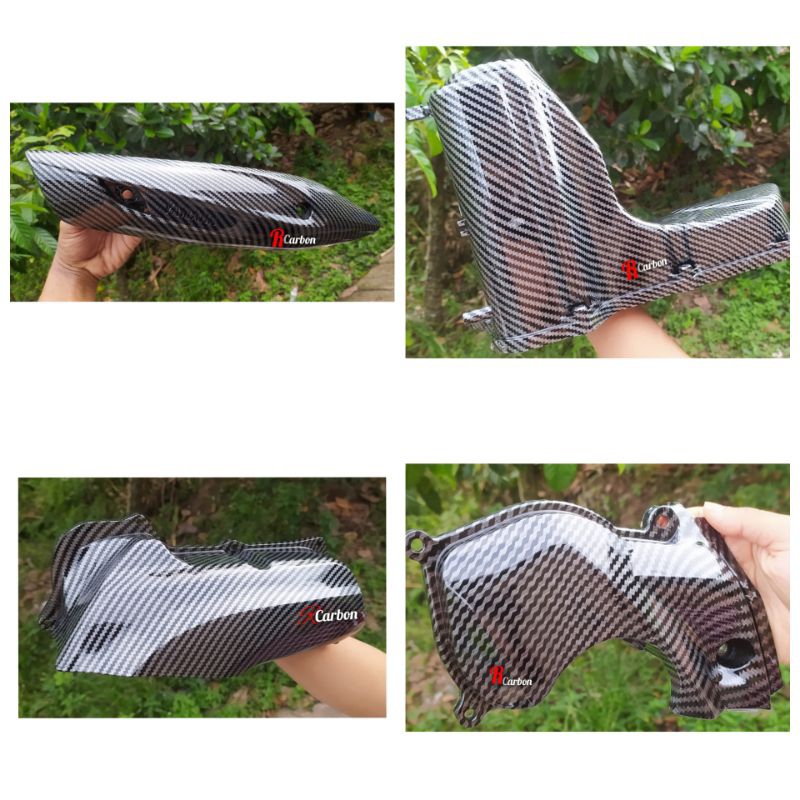 carbon celup tutup filter box filter Tameng kenalpot keongan Mio j Mio GT Fino 115